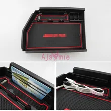 Accessori per Mercedes Benz GL Classe GLE X166 W166 Bracciolo Portaoggetti Contenitore di Scatola di Immagazzinaggio Del Supporto Del Vassoio Car Organizer