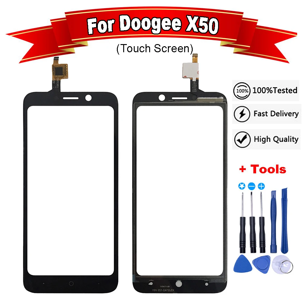 

5.0"inch For Doogee X50 Touch Panel Touch Screen Digitizer Sensor Replacement For Doogee X50 Phone Accessory With Tools