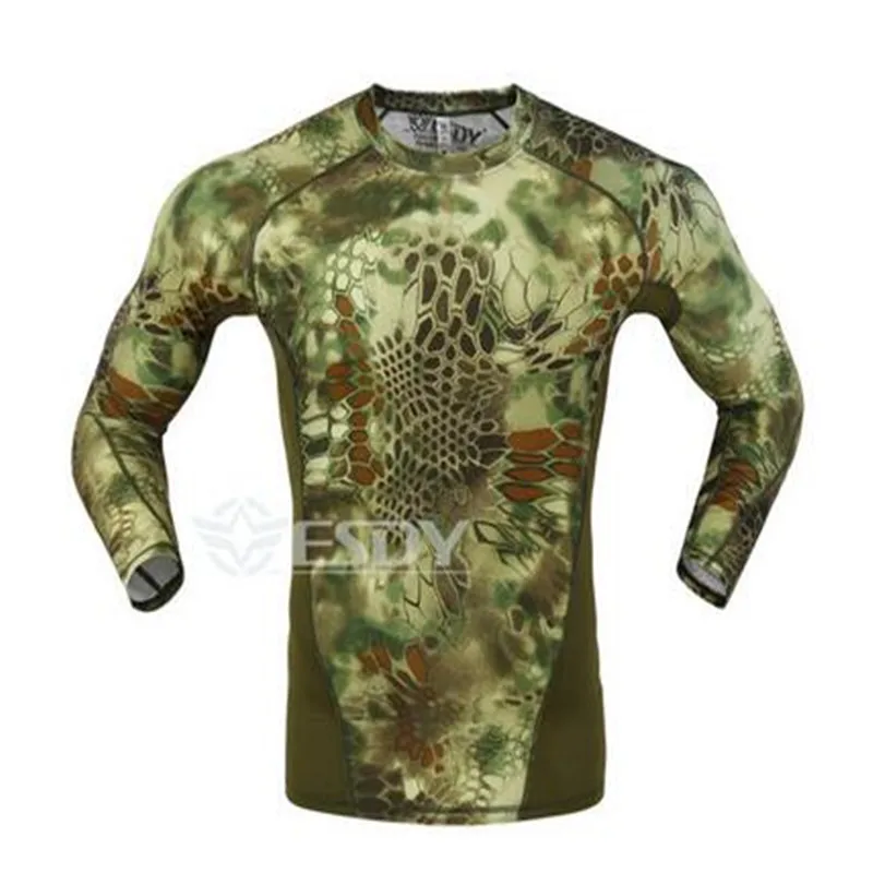 Новая тактическая камуфляжная Футболка Мужская дышащая армейская тактическая сетевая футболка Военная быстросохнущая футболка Джастин Бибер фитнес