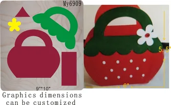 

Strawberry bag die cutting & Wooden dies fit /// Scrabooking