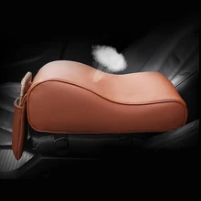 Car Armrest Box Mats Auto Center Console Support Phone Holder PU Leather Car-styling Armrest Pad Set For VW Benz Audi Mazda Kia