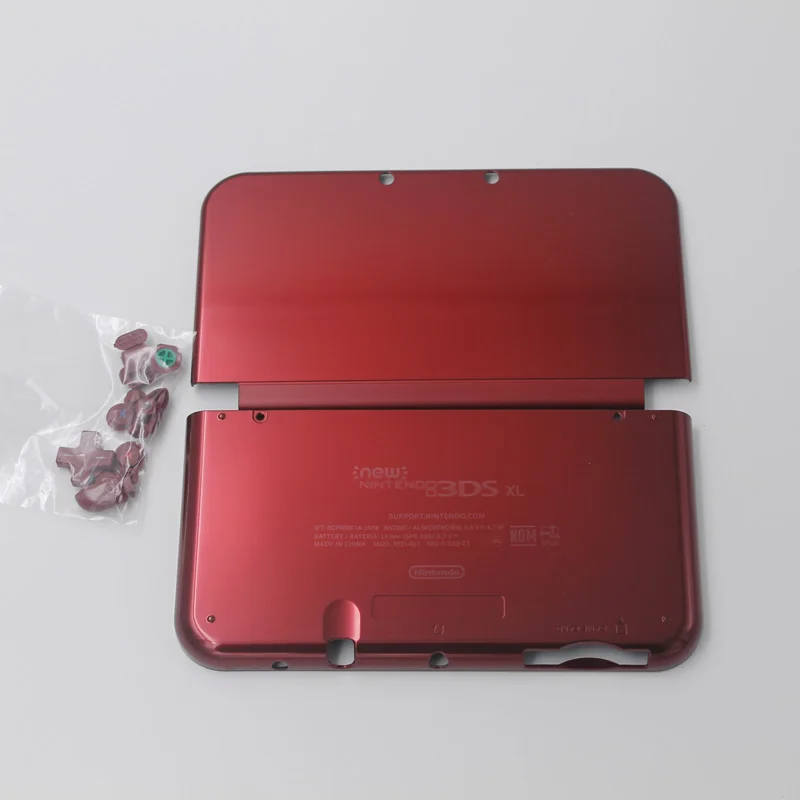 4 цвета для нового 3DS XL 3dsxl чехол Полный Корпус в виде ракушки чехол для нового 3DS LL 3dsll спереди и длинное сзади, передняя панель с кнопками комплект