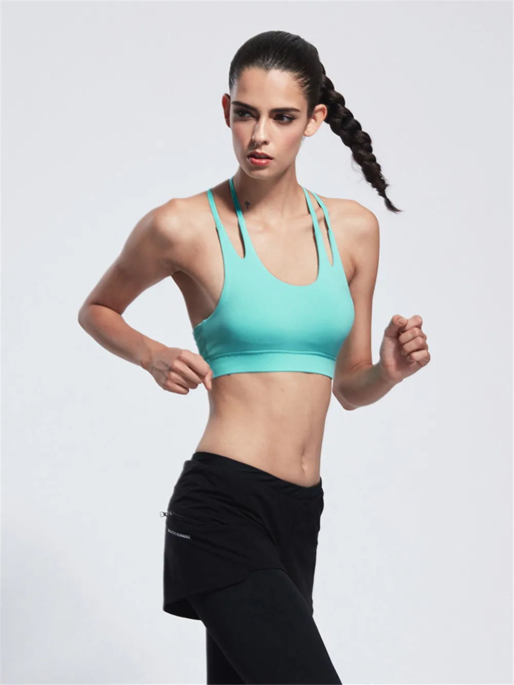 Sexy Sports Bra for Women Running Fitness Athletic Vest Popular Full Cup Sport Bras Hollow Out Yoga Top Woman Push Up Underwear  (29)