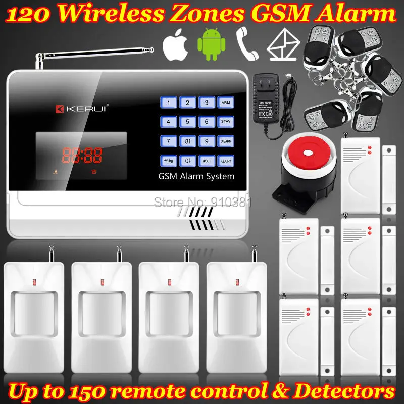 

Russian/Spanish/English Voice Security Burglar Anti-theft Alarm GSM Security Home Protection IOS/Android App remote Arm/Disarm