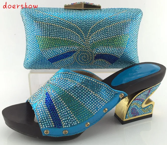 doershow Nice looking italian matching font b shoes b font and bag set ladies font b