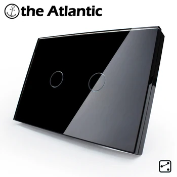 

2 Gang 2 way US/AU Standard Crystal Glass Switch Panel Touch Sensor Wall Switch Light Switch