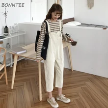 Джинсы женские весенне-летние комбинезоны свободные уличные Высококачественные мягкие Kawaii Ulzzang Harajuku женские брюки повседневные универсальные