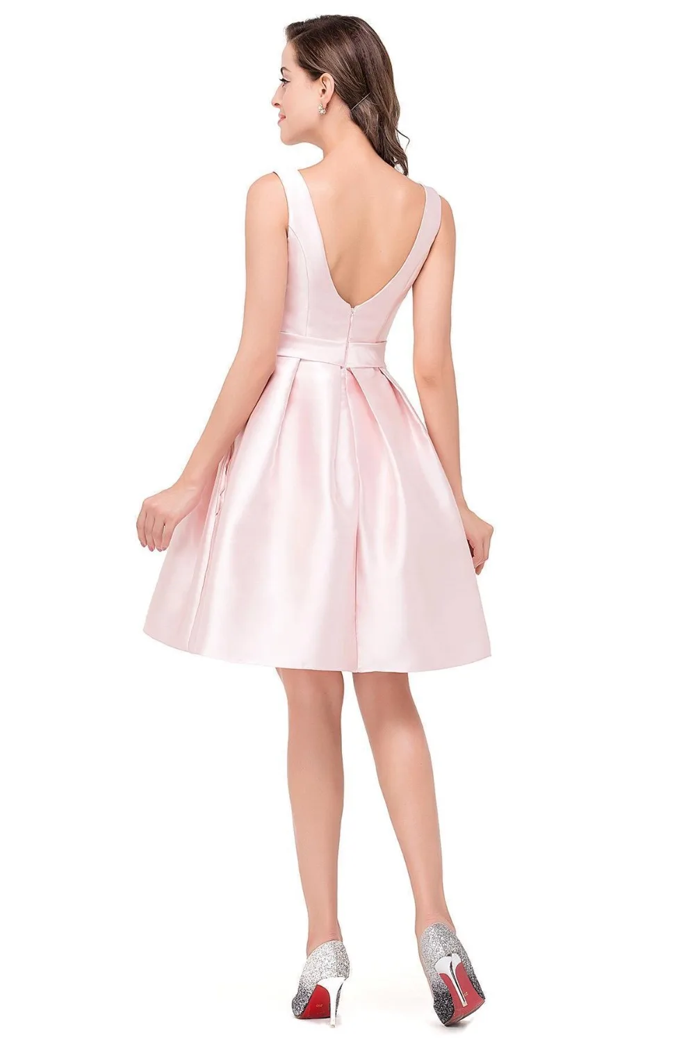 Платье женское короткое ТРАПЕЦИЕВИДНОЕ до колен размеры США 2 4 14 16|dress prom dresses|prom