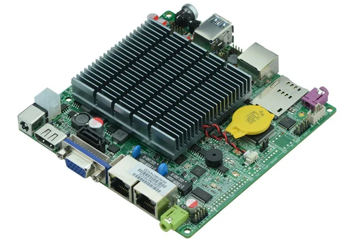 Мини-материнская плата без вентилятора Dual Bay Trial J1800 GIgabit LAN DC12V NANO | Компьютеры и