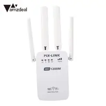 AMZDEAL High_speed 1200 Мбит/с маршрутизатор 2 шт RT-45 интерфейс 2,4G/5G двухдиапазонный WiFi ретранслятор репитер-удлинитель WiFi