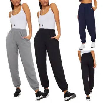 

Gym Women High Waist Casual Long Pants Ladies Trousers Fiteness Slacks