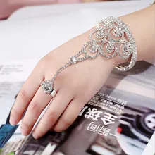 Женские свадебные браслеты-манжеты из горного хрусталя в форме капли воды, браслет-цепочка на руку, модный браслет, ювелирное изделие