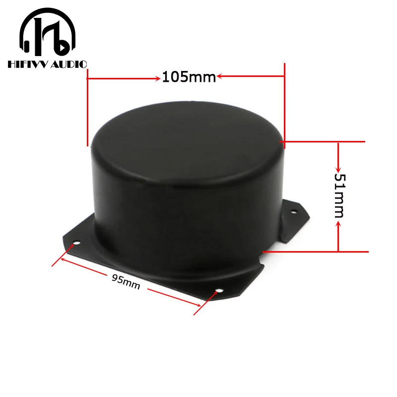 

HIFivv audio toroidal transformer circular cover the external size is 105*51mm balck metal Metal Shield cover