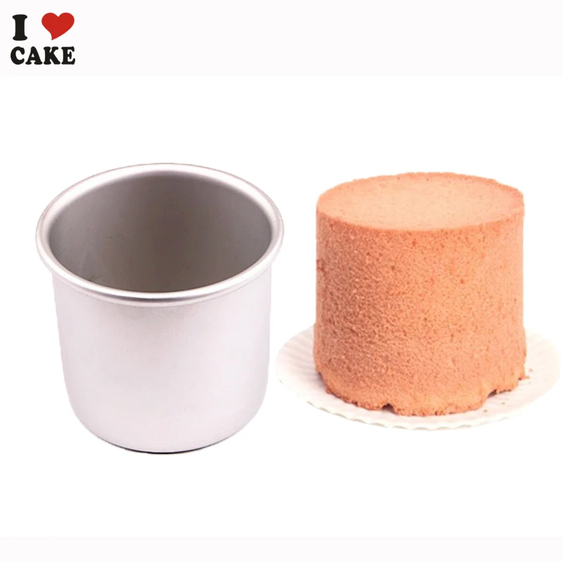 4 Inches Mini Round Chiffon Cake Pan Anidized Aluminum Cake Mould Mini
