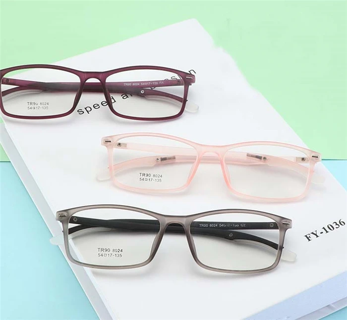 TR90 студенческие готовые очки для близорукости Мода 1,56 Асферические рецептурные линзы очки прозрачная серая оправа от 0 до 0,5-1,0 до-4