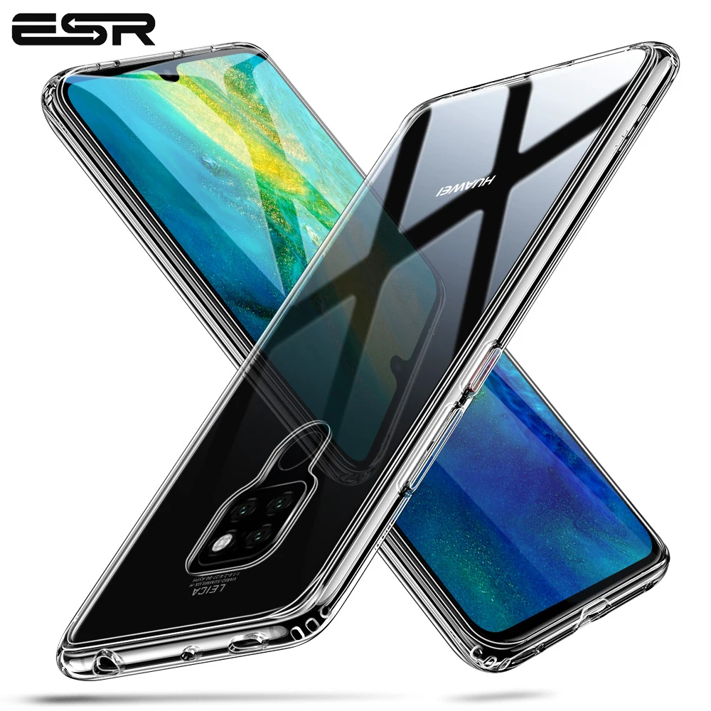 

ESR Tempered Glass Case for Huawei Mate 20 Cover Full Coverage Ice Crystal Cover for Huawei Mate 20 Pro Tempered Glass Cases