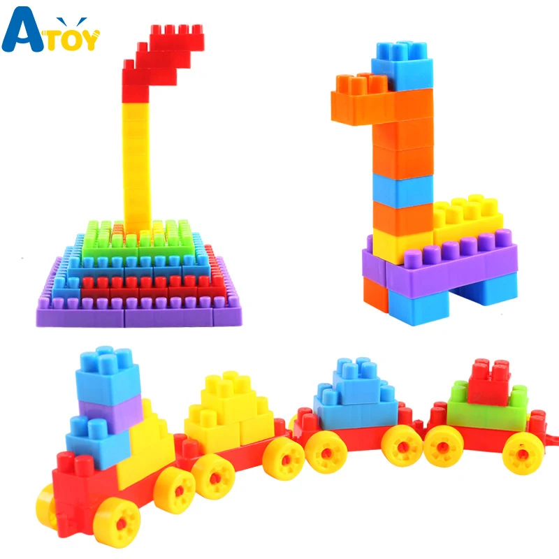 

TENSOGER Large Scale Building Blocks DIY Creative Bricks Educational Toys For Child Self-locking bricks Learning intellect Toys