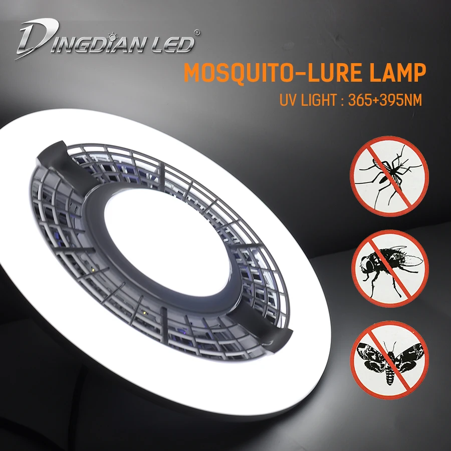 

LED Mosquito Killing Ceiling Light 100-265V E27 or Surface Mounted Install 25W White Three Modes Corridor Bedroom Light