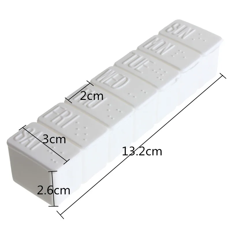 1 шт. 7 дней в неделю чехол для таблеток Портативный медицинский ящик держатель для хранения Диспенсер Органайзер контейнер