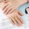 BORASI Fashion Street Style Elements Party Ring For Women Hyperbole Gold Color Ring Stainless Steel Finger Jewelry New Rings 5