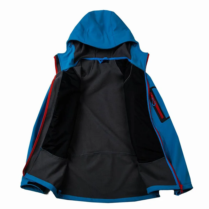 Новая брендовая зимняя уличная мягкая мужская водонепроницаемая ветрозащитная флисовая куртка теплая быстросохнущая дышащая мягкая походная куртка