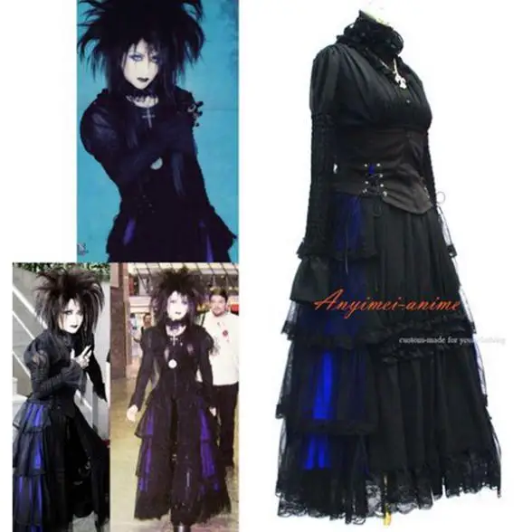 

Japan Visual J-rock Outfit Dress Gothic Punk Outfit Cosplay Costume Tailor-made[G452]