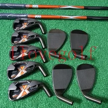 Клюшки для гольфа 9 шт X-24 Горячие железные клюшки для гольфа набор X 24 Горячие клюшки для гольфа 3-9PS обычные/жесткие графитовые/стальные валы DHL