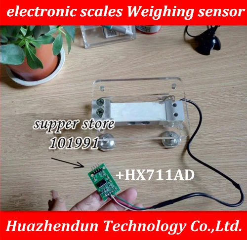 DEBROGLIE Pressure sensor electronic scales Weighing resistance strain gauge load cell with bracket +HX711AD |