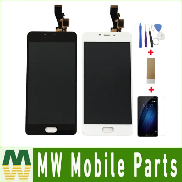 Goede 1 stk partij Voor Meizu M3s M3s mini Y685C Y685Q Y685M Y685H Lcd scherm + Touch Screen Digitizer Vergadering Zwart Wit kleur Met Kit