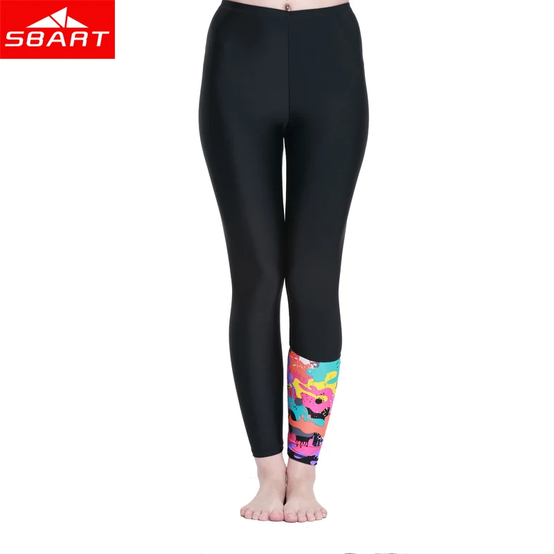 

SBAER Hot Women Rash Guard Leggings Lycra Rashguard Swimwear Snorkeling Windsurf Board Pants Swim Quick Dry Fitness Tight Pant H