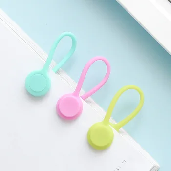 

Kablo Koruyucu Soft Silicone Magnetic Wire Cable Organizer Key Cord Earphone Storage Holder Clips Cable Winder for Data Cable