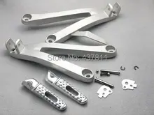 Chrome Rear Passenger Foot Pegs Footrest&Bracket For Honda CBR600RR 2007 2008 2009 2010 2011
