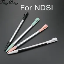 تنغدونغ 4 قطعة معدن قابل للسحب للتمديد شاشة تعمل باللمس قلم ستايلس لنينتندو DSi ل NDSi