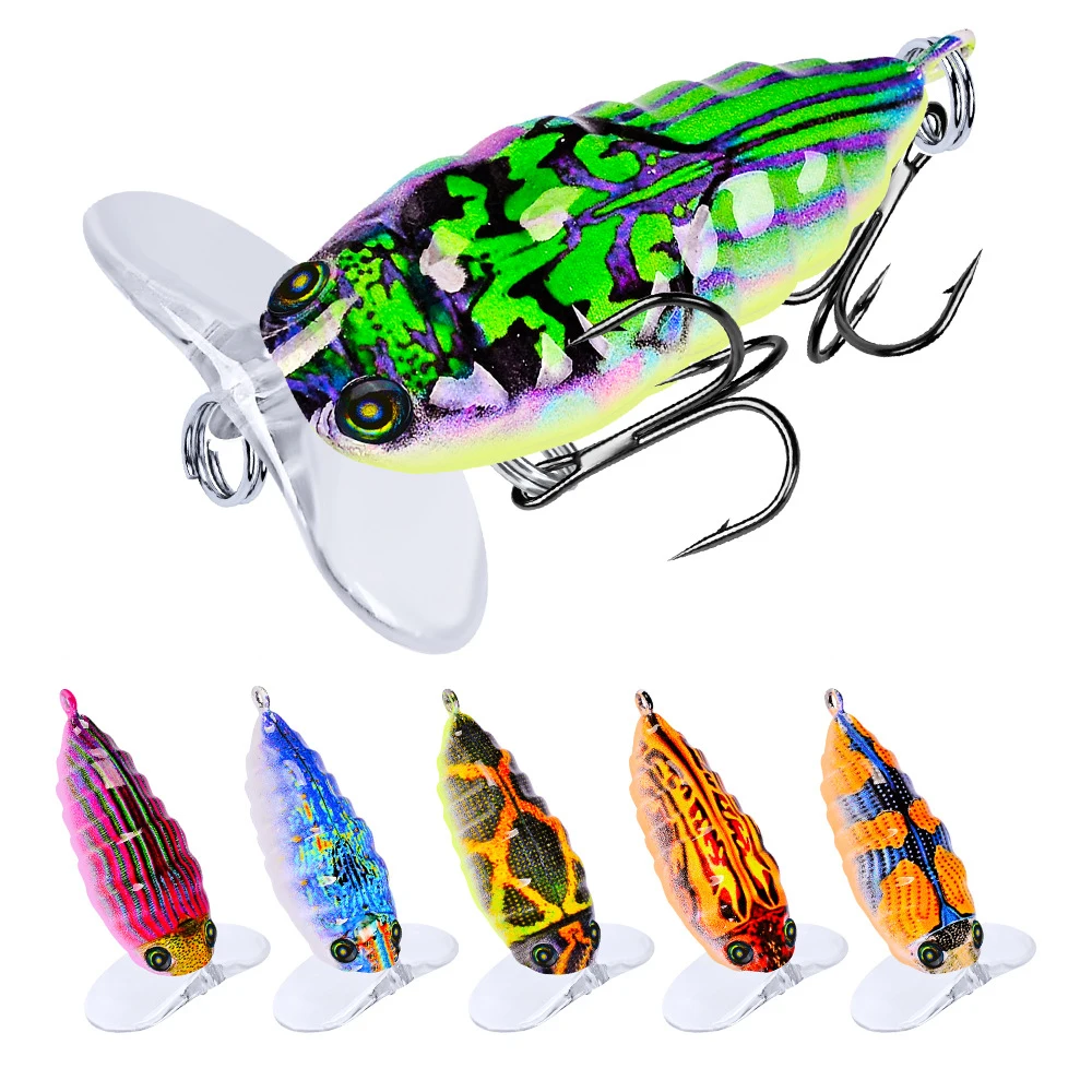 

Insects Fishing Lure 4cm 4g Lifelike Fishing Bait Bass Iscas Artificiais Para Pesca Crankbait Fishing Tackle Fish Hook