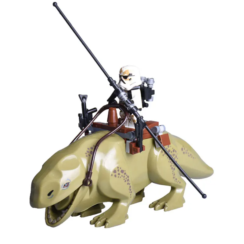 

Star Wars Big Brick Figures Dewback with Stormtrooper Tauntaun Jabba the Hutt Contruction Building Brick Blocks Toys Kids