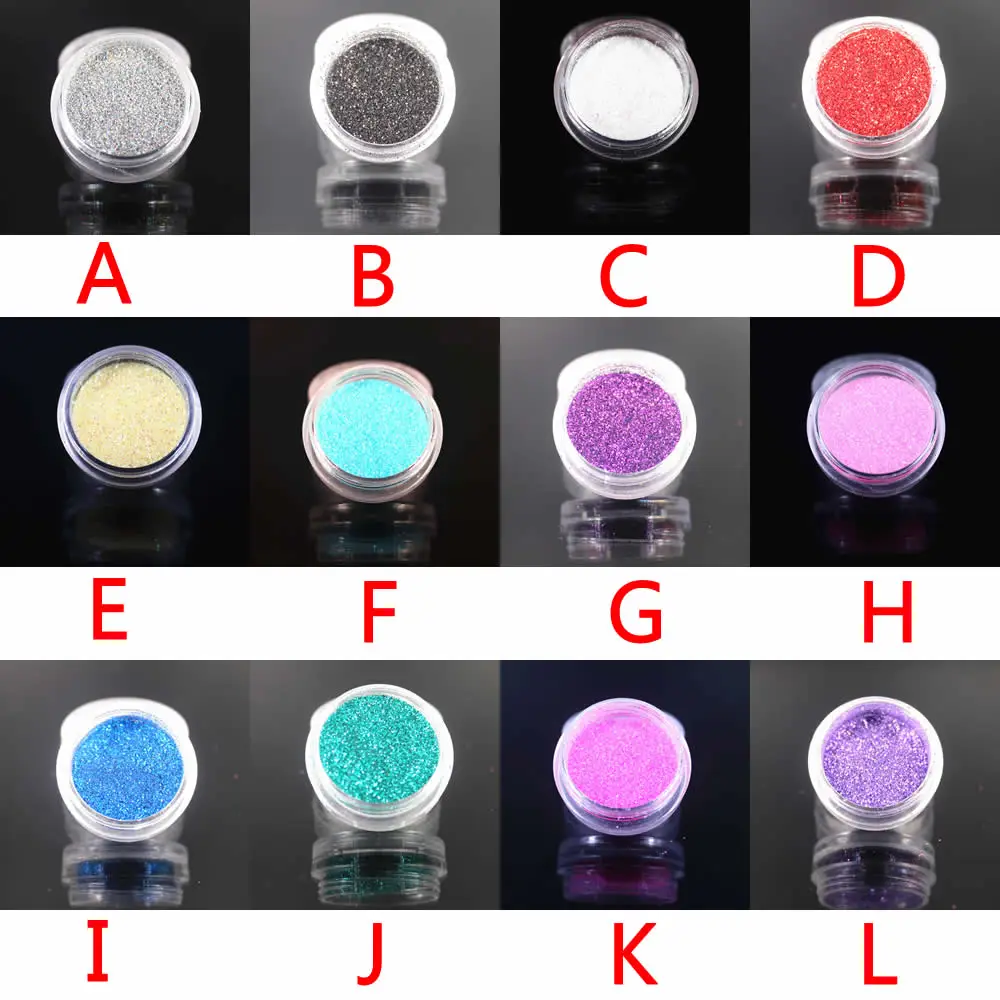 2019 New Silver 12Colors Optional Monochrome Eye Powder Shadow Women Beauty Eye Make Up Shinning Glitter Powder Makeup Pal CHTB1