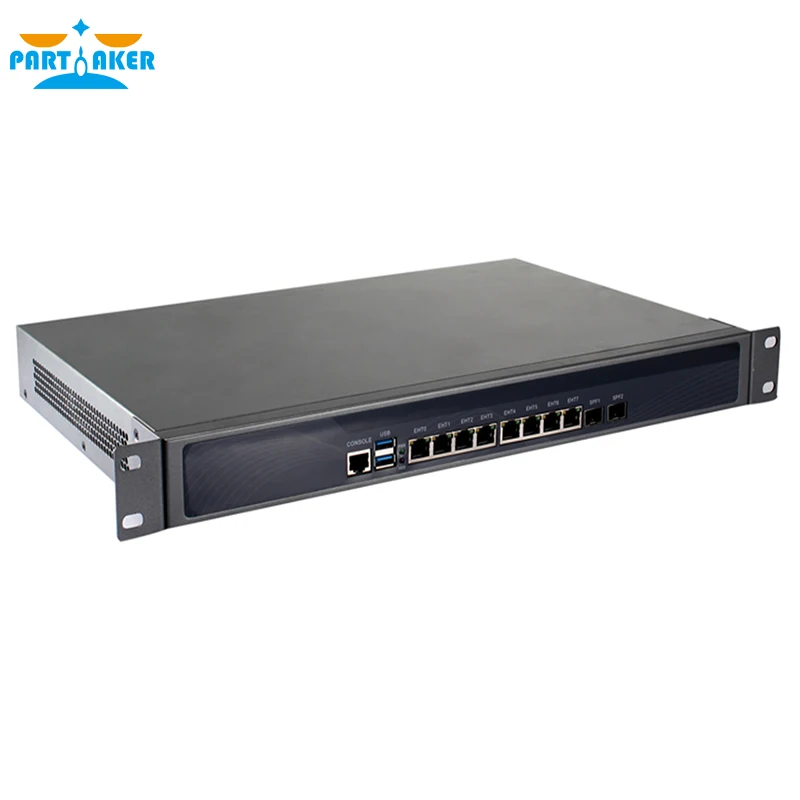 Intel 2117u 8 портов Lan аппаратное устройство с 2 портами SFP вентилятор PFS 4G RAM 64G SSD PARTAKER