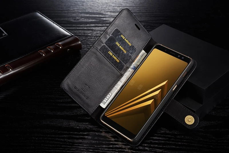 Кожаный чехол для samsung Galaxy A8 чехол для samsung A6 A7 A9 A8 Plus чехол-кошелек телефон случаях shell