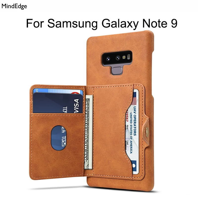 Multifunction Card Holder Leather Stand Back Cover Case for Samsung Galaxy Note Shockproof Wallet Pouch for Samsung Note 9 Funda