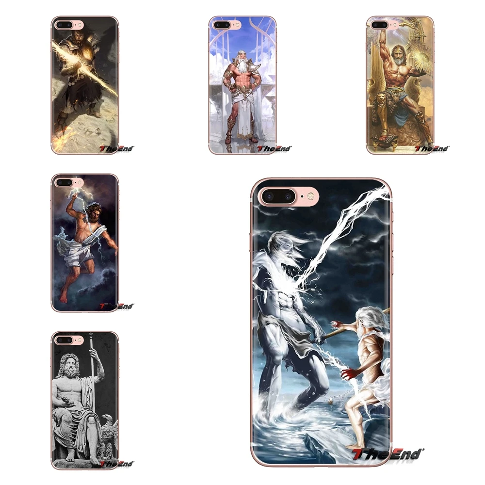 

Zeus Ancient Greek mythology For Samsung Galaxy S3 S4 S5 Mini S6 S7 Edge S8 S9 S10 Plus Note 3 4 5 8 9 TPU Transparent Skin Case