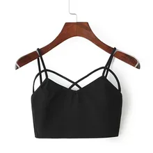 Сексуальный женский Красивый Привлекательный бюстгальтер с вырезами Укороченный бюстгальтер женская блуза Топ Блузка с бретельками 1 шт. Мода Новинка хит