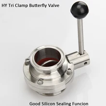 " 5" санитарный тройной зажим бабочка клапан OD114/K130 OD133/K145 SS304 из нержавеющей стали клапан доморощенный