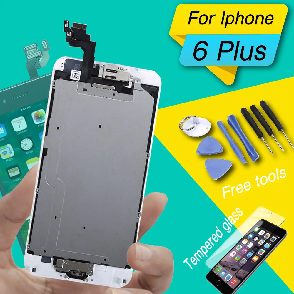 

lcd screen for iphone 6 plus display screen full set for iphone 6 6s 6sp 6 plus lcd complete with home button and camera