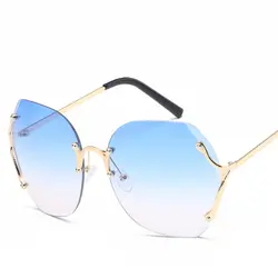 Модные градиентные солнцезащитные очки большой размер женские тени очки роскошный дизайн элегантные женские очки хорошего качества УФ
