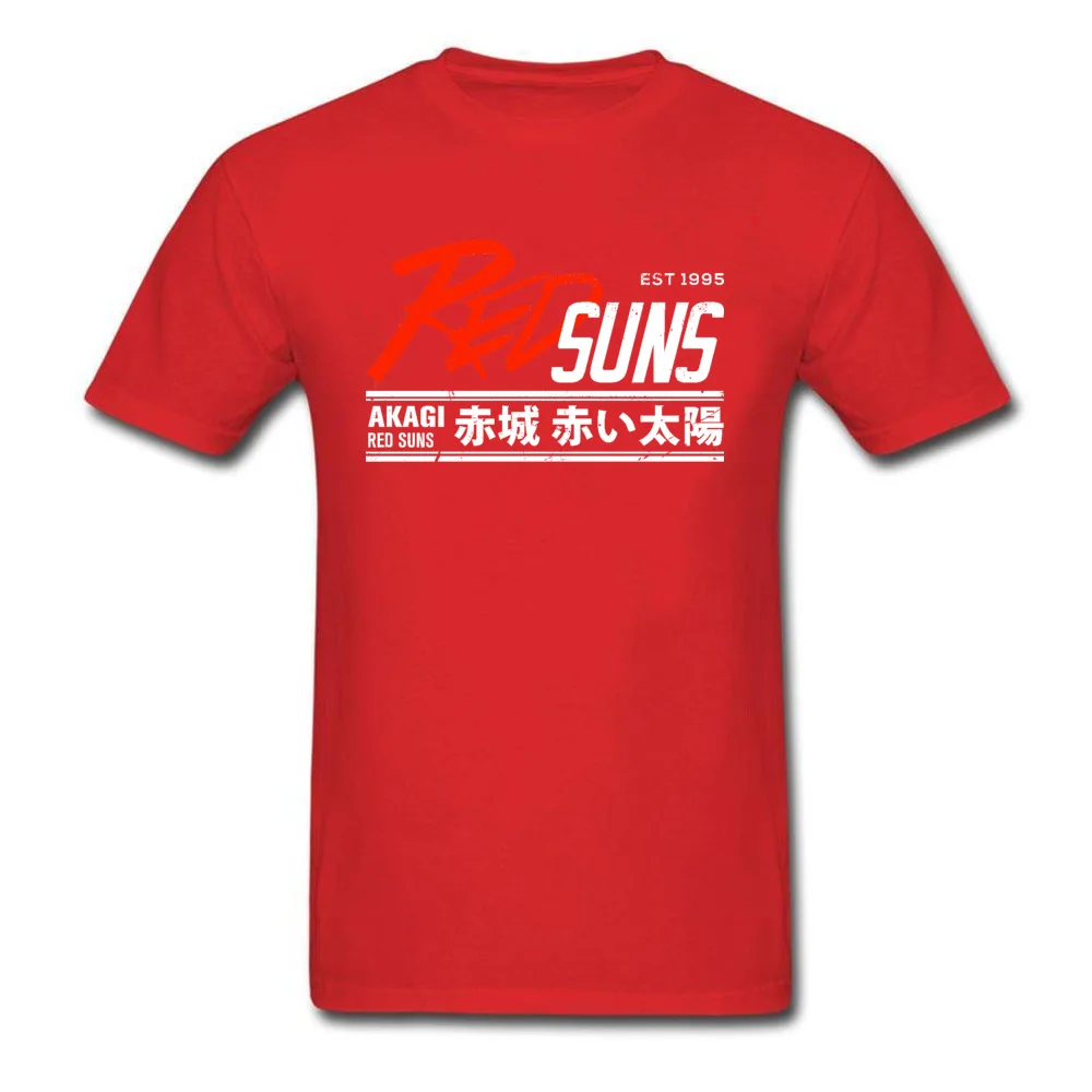 Man New Arrival Tops Shirt Crewneck Thanksgiving Day All Cotton T Shirt Geek Short Sleeve Initial-D-RedSuns-0619 Tee Shirts Initial-D-RedSuns-0619 red