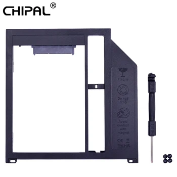 

CHIPAL 10pcs SATA 3.0 2nd HDD Caddy 9.5mm for 2.5" 7mm 9mm Hard Disk SSD Case for Apple Macbook Pro Air 13" 15" 17" SuperDrive