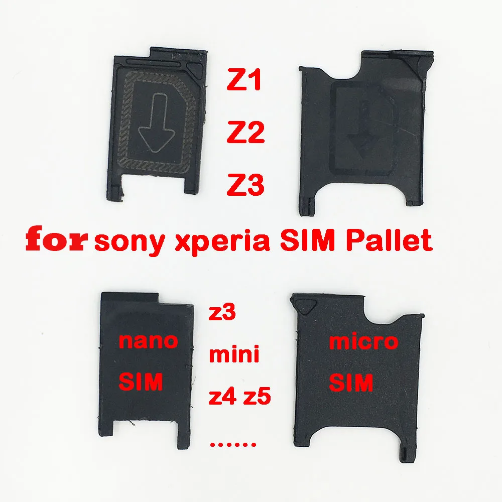 

Micro nano Sim Cards Adapters SIM Card Slot Holder Tray For Sony XperiaZ1 Z2 Z3 D6603 Z3 mini Compact D5803 D5833
