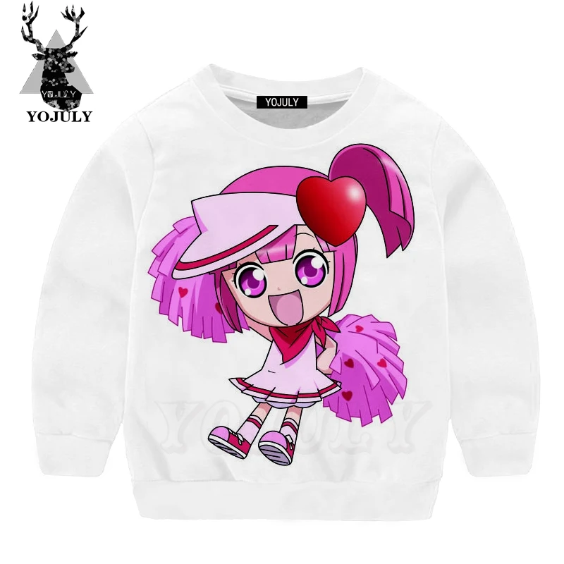 YOJULY Kawaii Чара-хранители Harajuku 3d Печать Дети толстовка для мальчиков и девочек подростков новая одежда Топ аниме печати с длинными рукавами SW13 - Цвет: 1