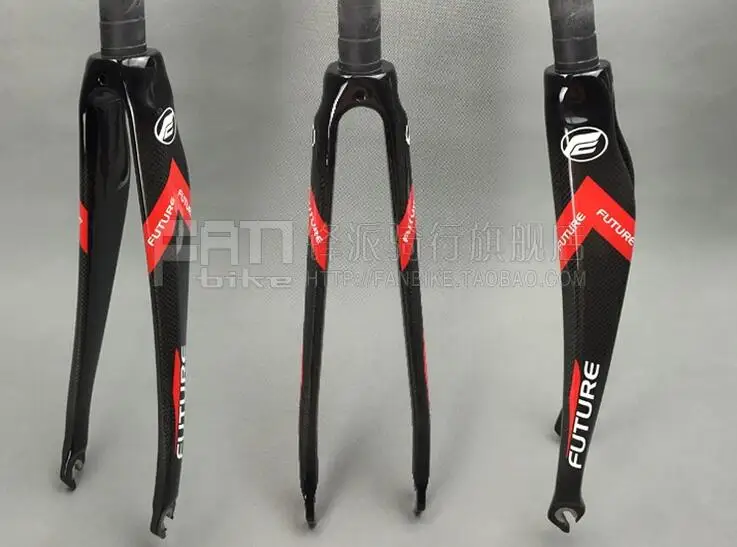 FUTURE full carbon fiber bicycle fork gloss front fork straight tube