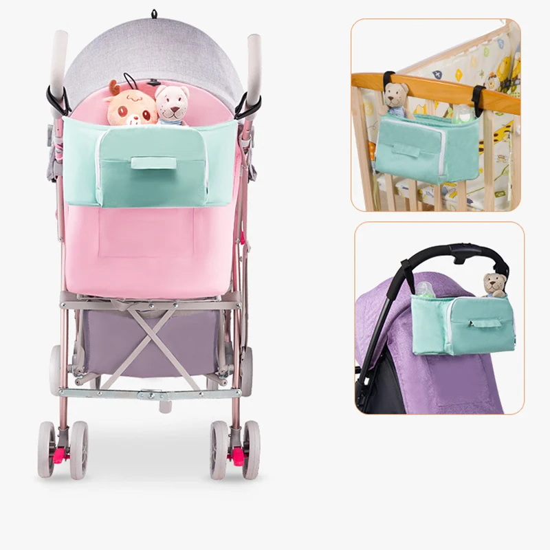 Baby Stroller bag Nappy Baby bag Pram carriage hanging basket storage organizer bolsa